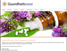Tablet Screenshot of gsundheitsoase.com